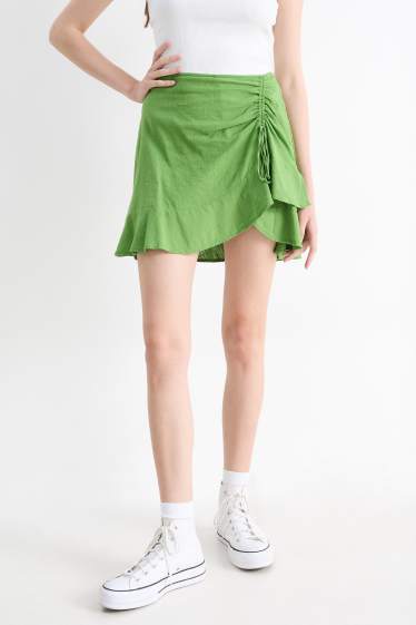 Dames - Minirok - groen