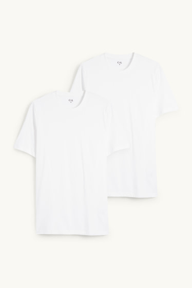 Uomo - Confezione da 2 - canottiera - bianco