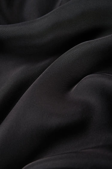 Damen - Satin-Rock - schwarz