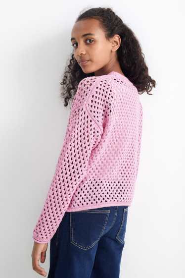 Bambine - Maglione - fucsia