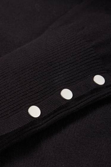 Women - Fine knit jumper - black