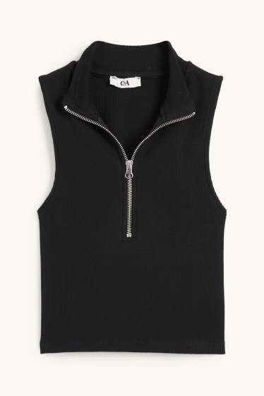 Dona - Samarreta crop - negre
