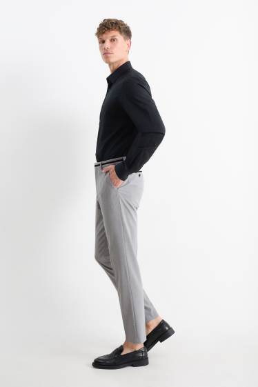 Men - Mix-and-match trousers - slim fit - Flex - LYCRA® - gray