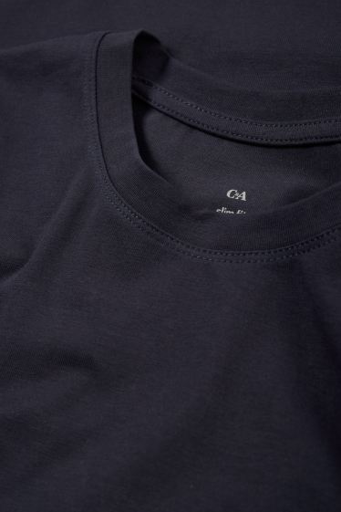 Donna - Maglia a maniche lunghe basic - blu scuro
