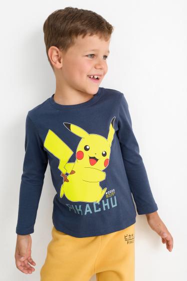 Copii - Băieți - Multipack 3 buc. - Pokémon - tricou cu mânecă lungă - albastru închis