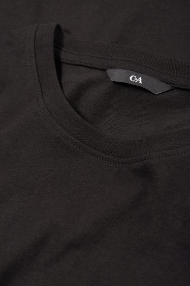 Hommes - Lot de 3 - T-shirts - regular fit - noir