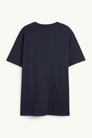 Heren - T-shirt - donkerblauw