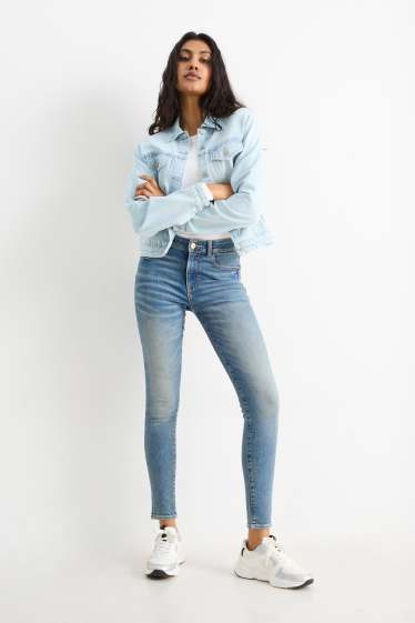 Femmes - Skinny jean - mid waist - shaping jean - Flex - LYCRA® - jean bleu