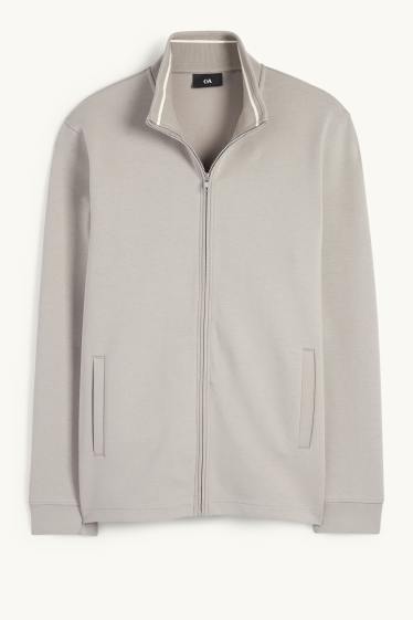 Men - Zip-through sweatshirt - light gray