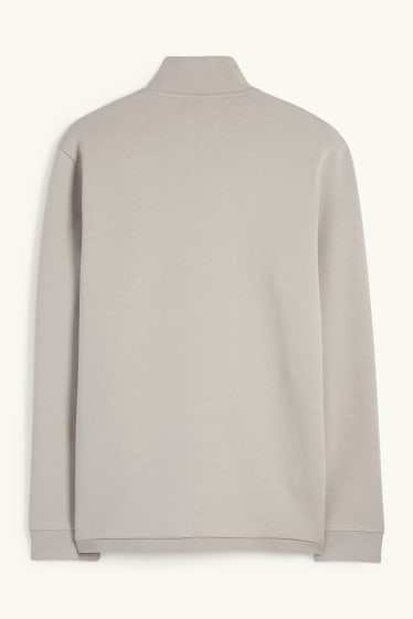 Men - Zip-through sweatshirt - light gray