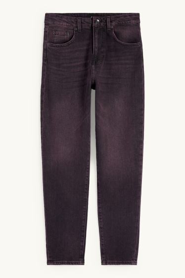 Damen - Mom Jeans - High Waist - LYCRA® - schwarz