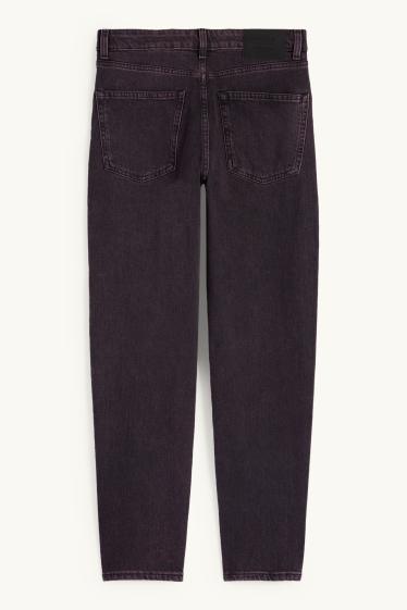 Damen - Mom Jeans - High Waist - LYCRA® - schwarz
