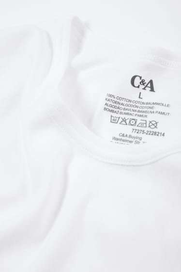 Men - Multipack of 3 - vest - skinny rib - seamless - white