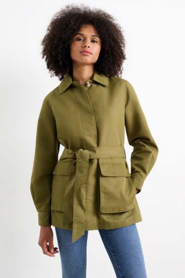 Dámské - Bunda - tmavozelená