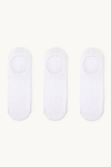 Herren - Multipack 3er - Füßlinge - Aloe Vera - weiss