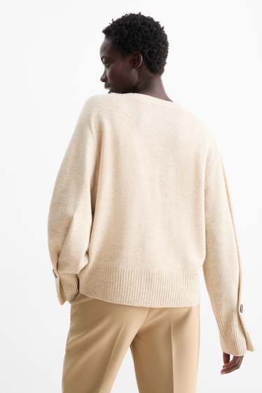 Femmes - Gilet en maille - beige