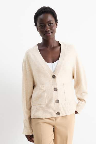 Femmes - Gilet en maille - beige