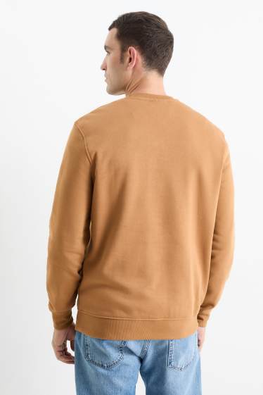 Heren - Sweatshirt - bruin