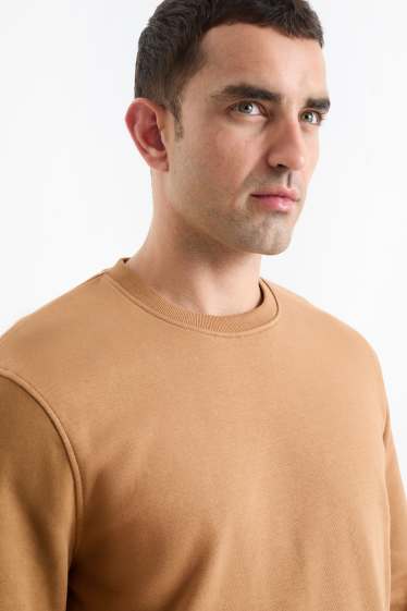 Heren - Sweatshirt - bruin