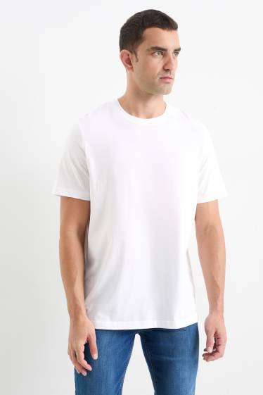 Men - Multipack of 3 - T-shirt - regular fit - white