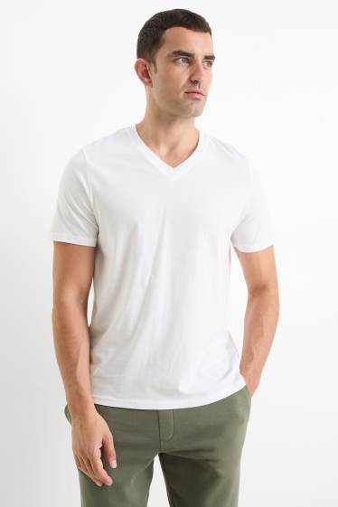 Herren - Multipack 2er - T-Shirt  - weiss