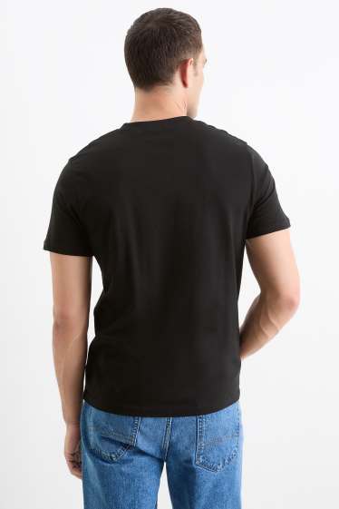 Heren - Set van 2 - T-shirt - zwart