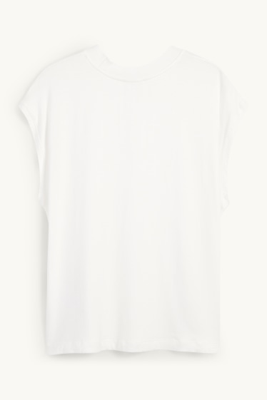 Damen - T-Shirt - cremeweiß