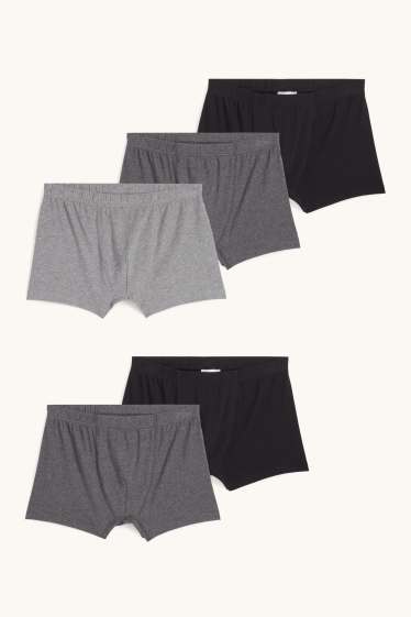 Home - Paquet de 5 - calçotets trunk - gris/negre