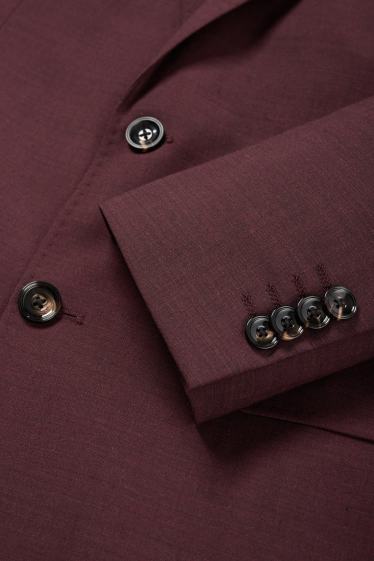 Herren - Baukasten-Sakko - Regular Fit - Flex - 4 Way Stretch - bordeaux