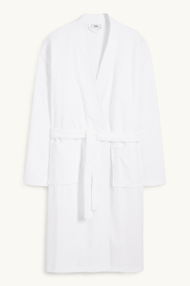 Heren - Badstof badjas - wit