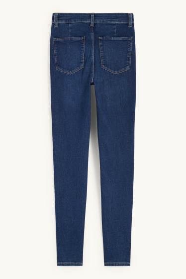 Dámské - Jegging jeans - high waist - džíny - tmavomodré
