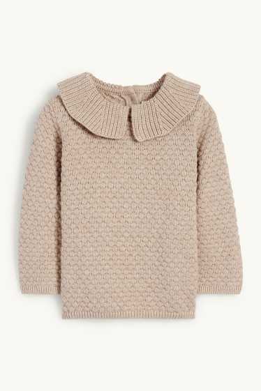 Baby Mädchen - Baby-Pullover - beige