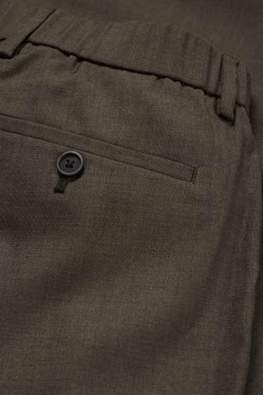 Hommes - Pantalon de costume - regular fit - Flex - vert foncé