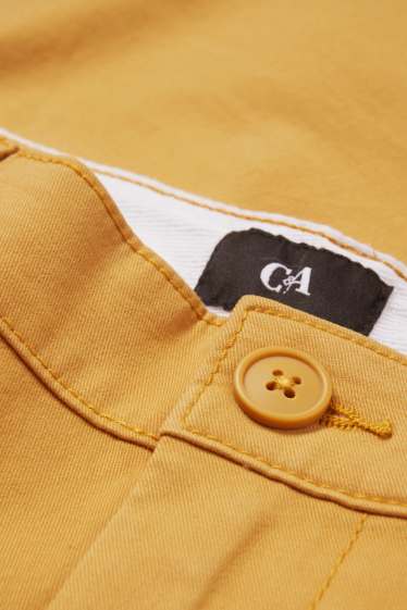 Home - Pantalons xinos - regular fit - groc mostassa