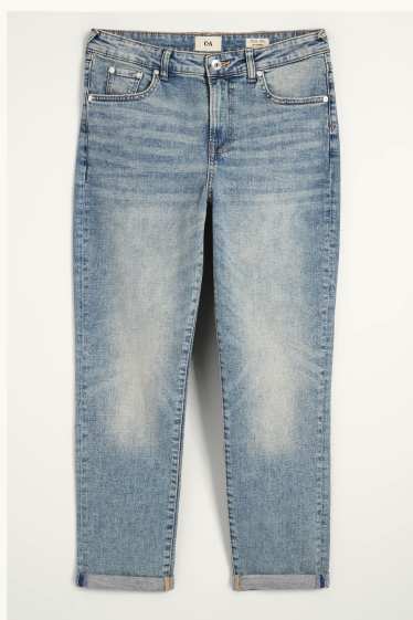 Dona - Boyfriend Jeans - mid waist - texà blau clar