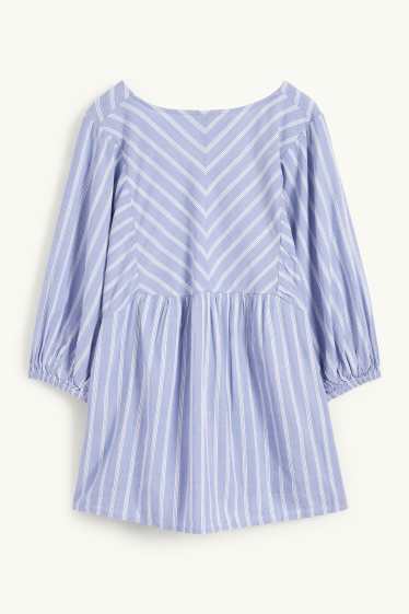 Donna - Blusa - a righe - azzurro