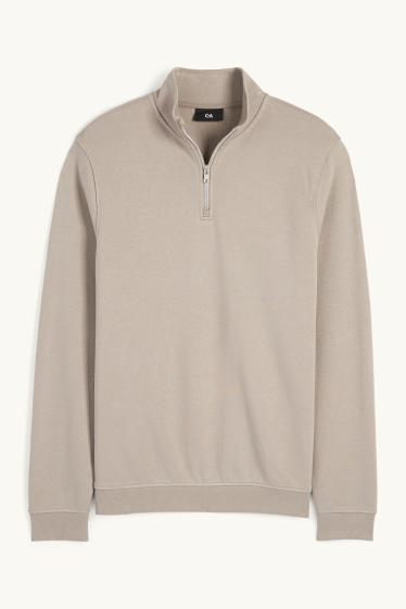 Men - Sweatshirt - beige