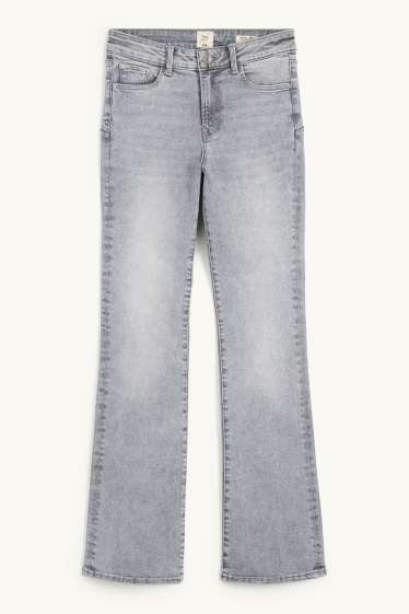 Dona - Bootcut jeans - mid waist - shaping jeans - LYCRA® - texà gris clar