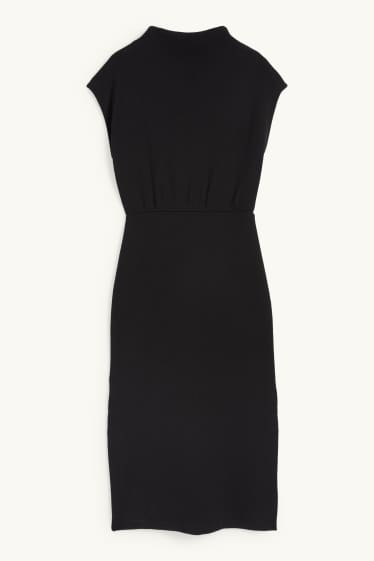 Damen - Strickkleid - schwarz