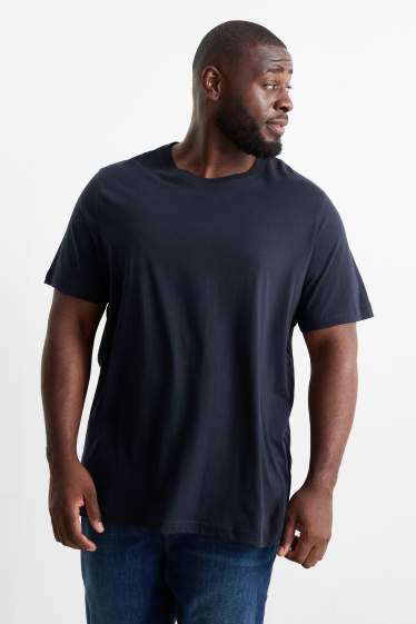 Heren - T-shirt - donkerblauw