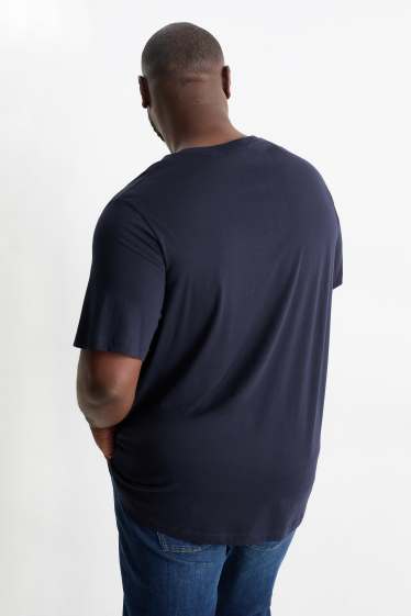 Heren - T-shirt - donkerblauw