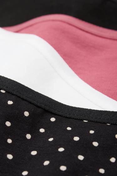 Dames - Set van 4 - hipster - zwart