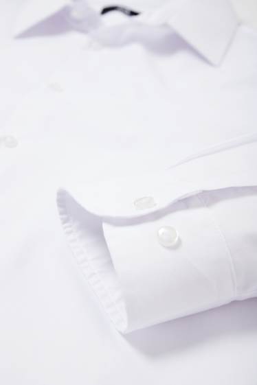 Herren - Businesshemd - Slim Fit - Kent - weiss