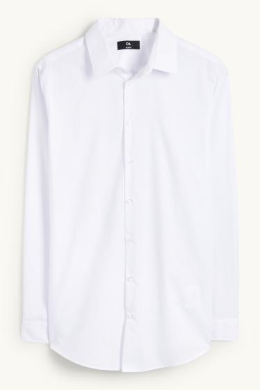 Herren - Businesshemd - Slim Fit - Kent - weiss