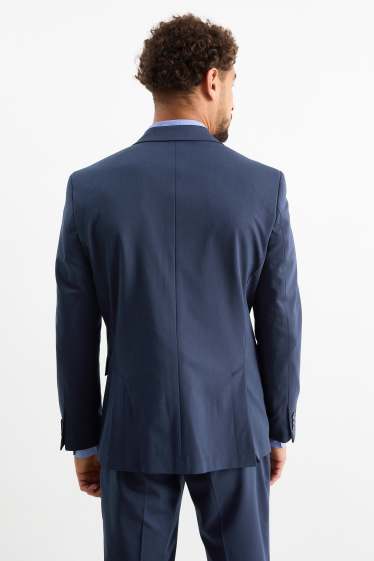 Uomo - Giacca coordinabile - slim fit - Flex - 4 Way Stretch - blu scuro