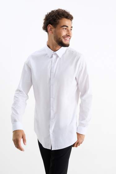 Herren - Businesshemd - Slim Fit - Kent - weiss