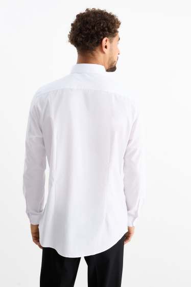 Herren - Businesshemd - Slim Fit - Kent - weiss