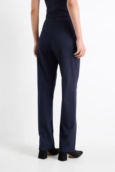 Donna - Pantaloni business - vita media - straight fit - Mix & Match - blu scuro