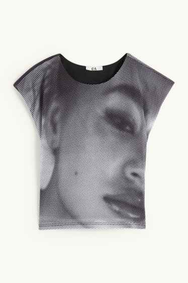 Femmes - T-shirt - gris anthracite