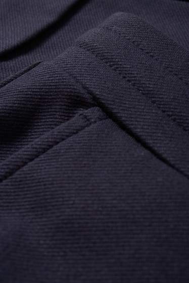 Femmes - Pantalon en jersey - mid waist - tapered fit - bleu foncé